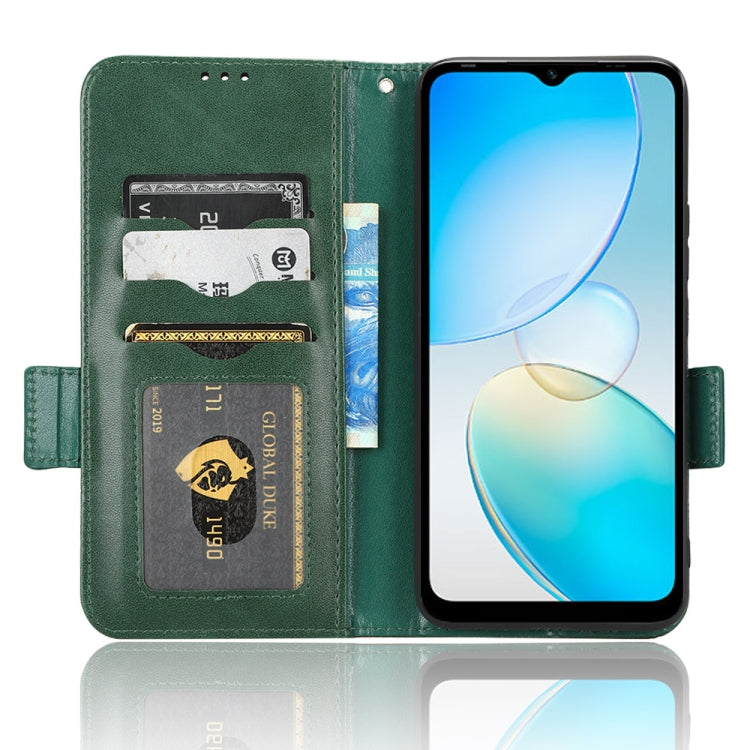 For Infinix Hot 12i Symmetrical Triangle Leather Phone Case