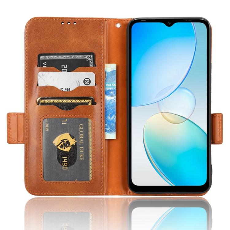 For Infinix Hot 12i Symmetrical Triangle Leather Phone Case