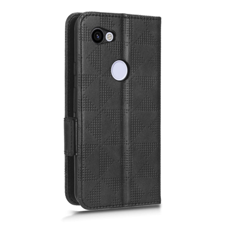 For Google Pixel 3 Lite / 3a Symmetrical Triangle Leather Phone Case