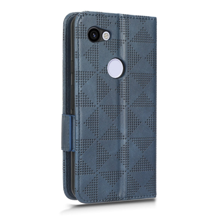 For Google Pixel 3 Lite / 3a Symmetrical Triangle Leather Phone Case