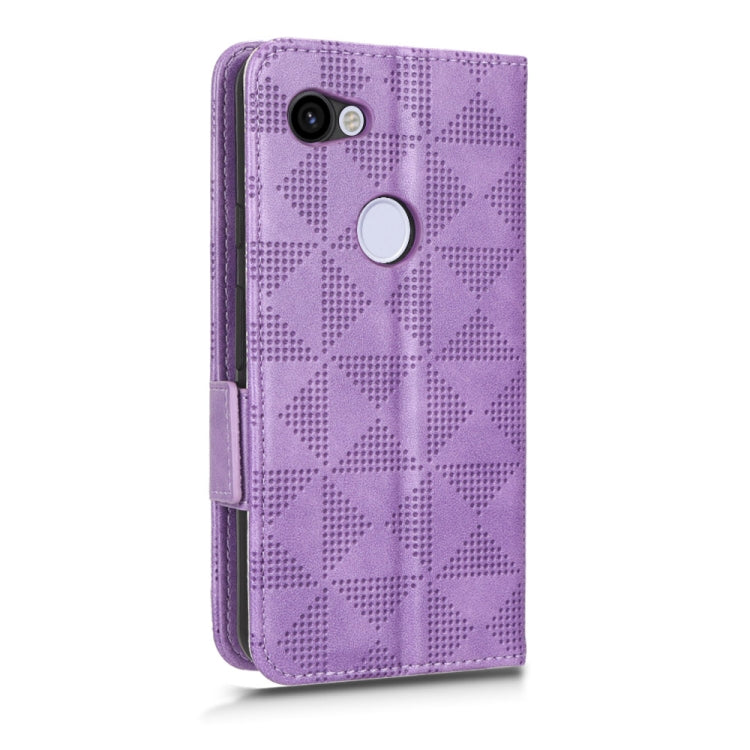 For Google Pixel 3 Lite / 3a Symmetrical Triangle Leather Phone Case