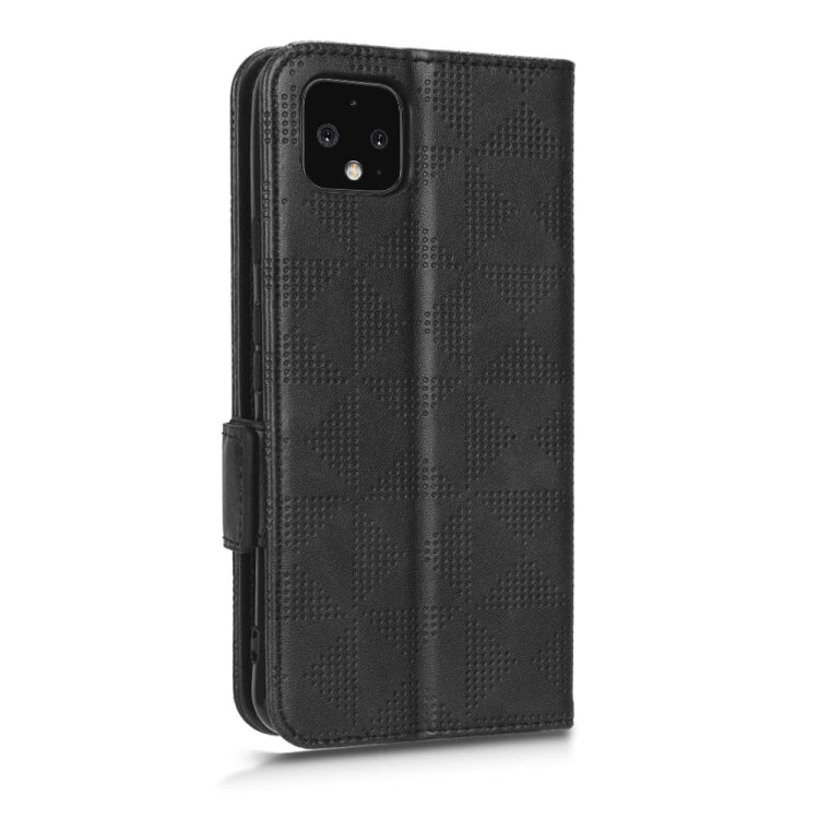 For Google Pixel 4 XL Symmetrical Triangle Leather Phone Case
