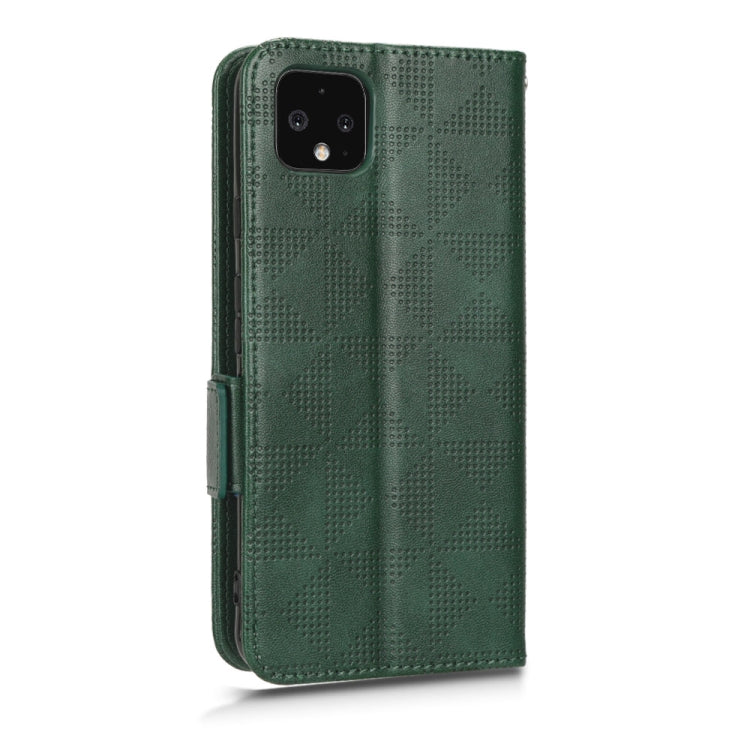 For Google Pixel 4 XL Symmetrical Triangle Leather Phone Case