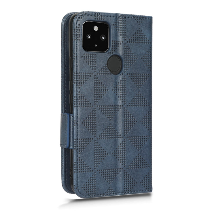 For Google Pixel 4a 5G Symmetrical Triangle Leather Phone Case