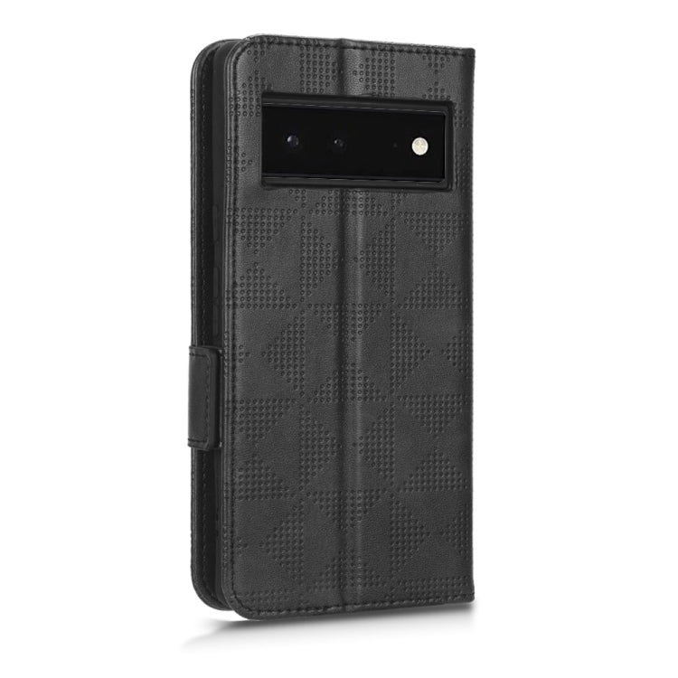 For Google Pixel 6 Symmetrical Triangle Leather Phone Case