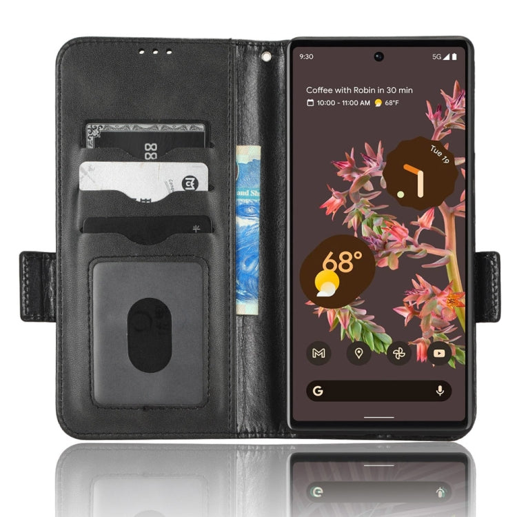 For Google Pixel 6 Symmetrical Triangle Leather Phone Case