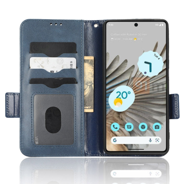 For Google Pixel 7 Symmetrical Triangle Leather Phone Case