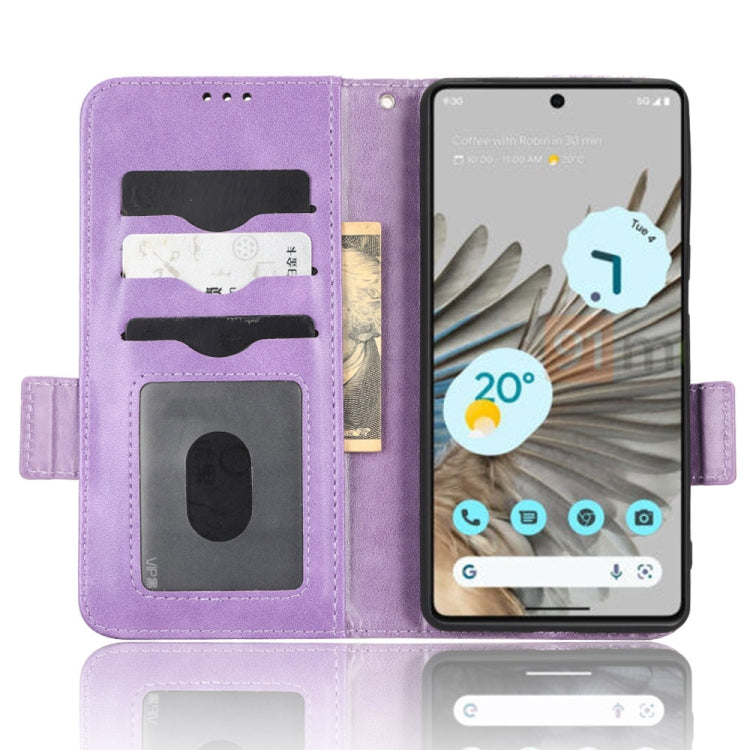 For Google Pixel 7 Symmetrical Triangle Leather Phone Case