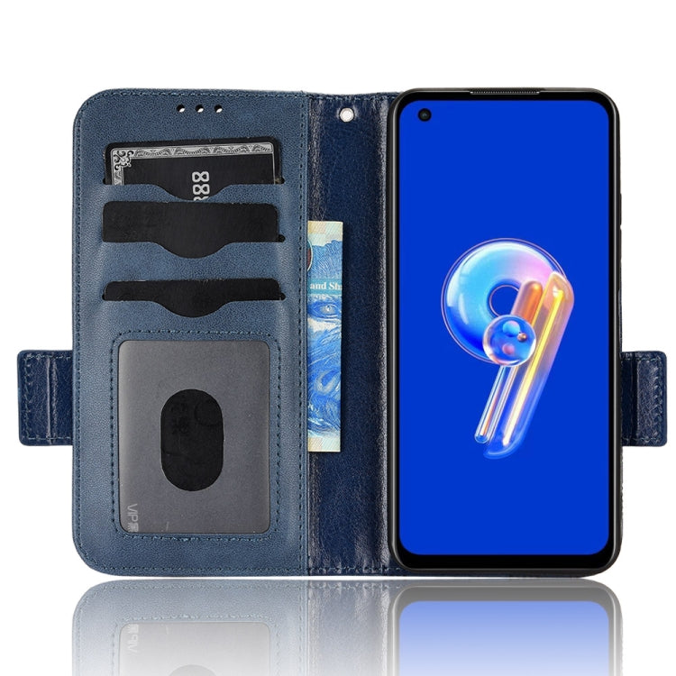 For Asus Zenfone 9 Symmetrical Triangle Leather Phone Case