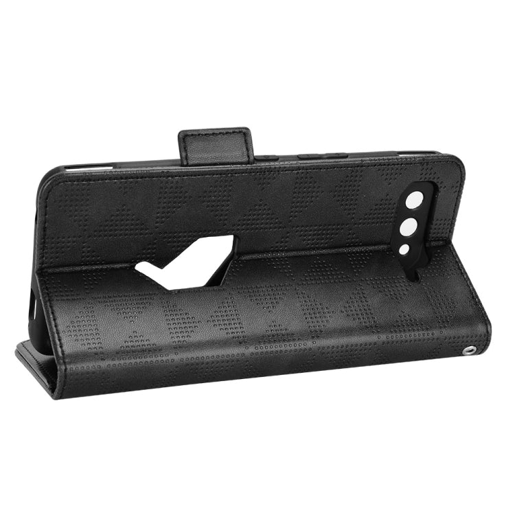For Asus ROG Phone 5 Symmetrical Triangle Leather Phone Case