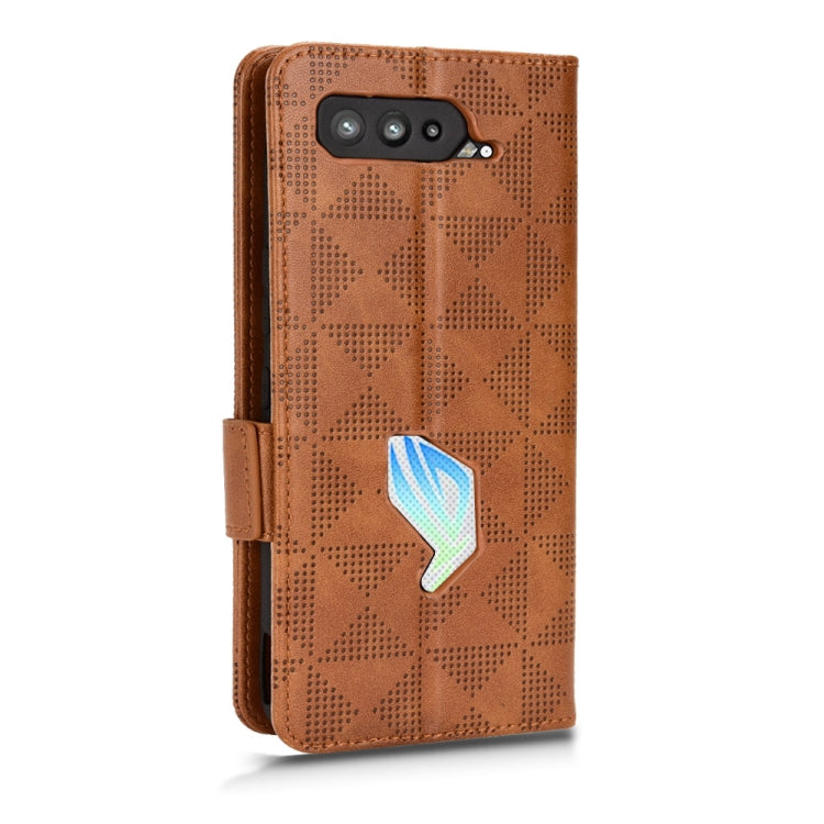 For Asus ROG Phone 5 Symmetrical Triangle Leather Phone Case