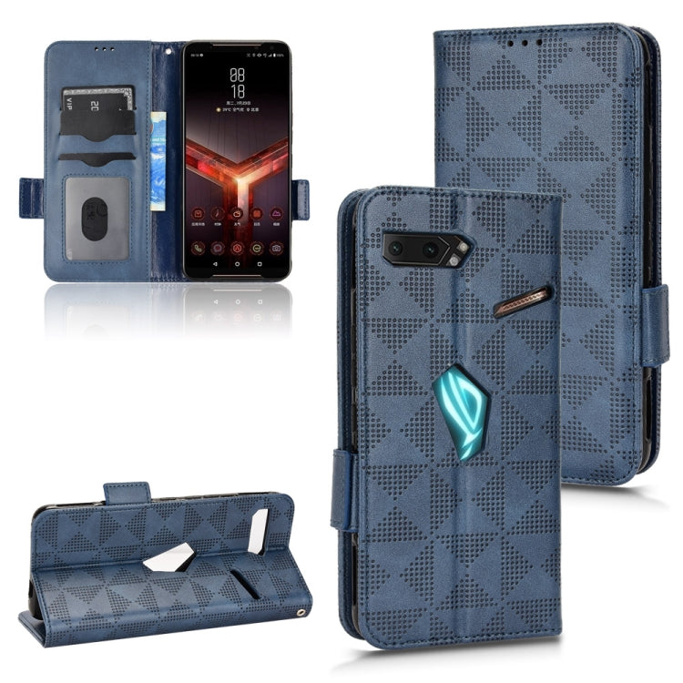 For Asus ROG Phone II Symmetrical Triangle Leather Phone Case
