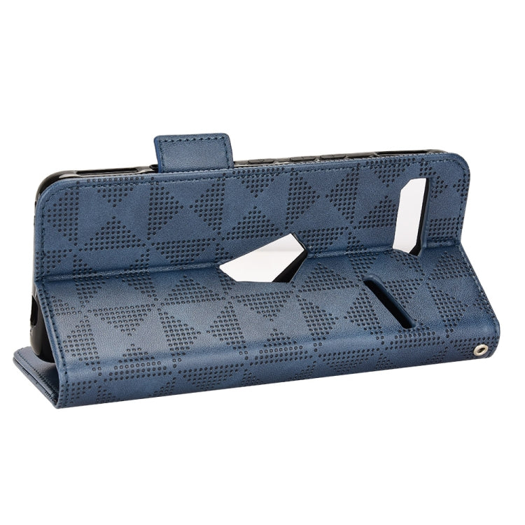 For Asus ROG Phone II Symmetrical Triangle Leather Phone Case