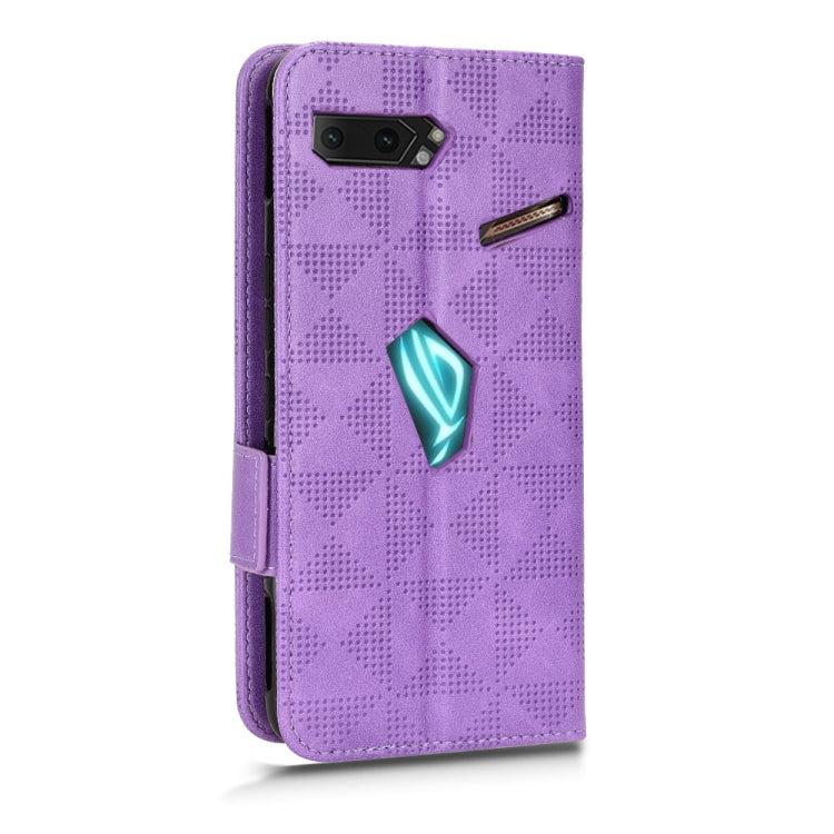 For Asus ROG Phone II Symmetrical Triangle Leather Phone Case