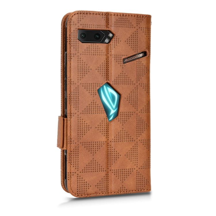 For Asus ROG Phone II Symmetrical Triangle Leather Phone Case