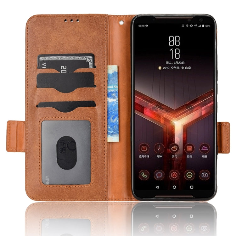 For Asus ROG Phone II Symmetrical Triangle Leather Phone Case