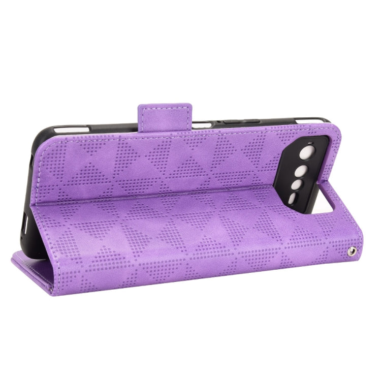 For Asus ROG Phone 6 Symmetrical Triangle Leather Phone Case