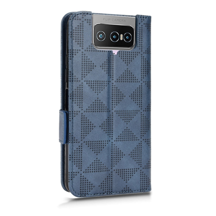 Symmetrical Triangle Leather Phone Case For Asus Zenfone 7 Pro ZS671KS / 7 ZS670KS / 8 Flip ZS672KS