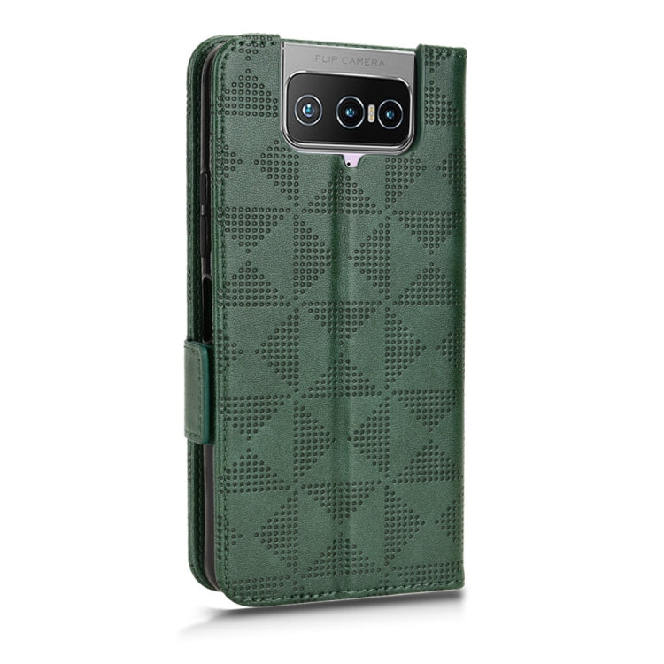 Symmetrical Triangle Leather Phone Case For Asus Zenfone 7 Pro ZS671KS / 7 ZS670KS / 8 Flip ZS672KS