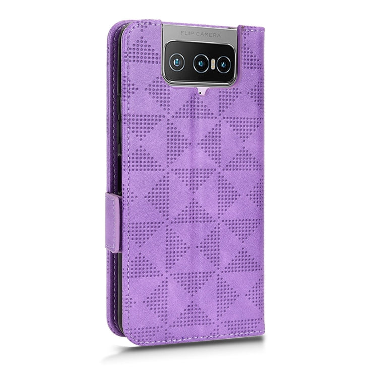 Symmetrical Triangle Leather Phone Case For Asus Zenfone 7 Pro ZS671KS / 7 ZS670KS / 8 Flip ZS672KS