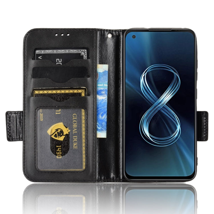 For Asus Zenfone 8 ZS590KS Symmetrical Triangle Leather Phone Case