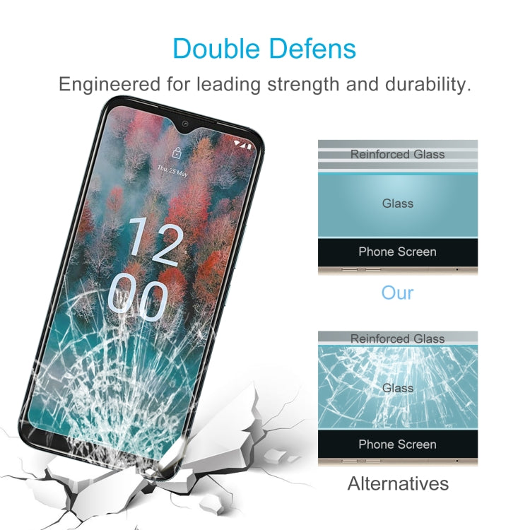 For Nokia C12 Pro 10pcs 0.26mm 9H 2.5D Tempered Glass Film