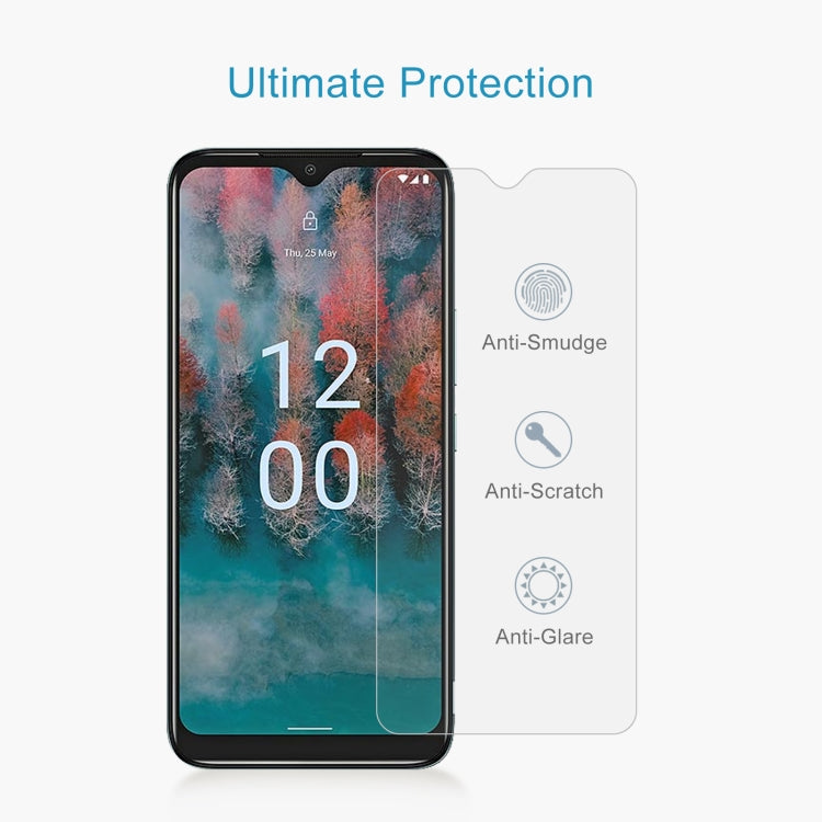 For Nokia C12 Pro 50pcs 0.26mm 9H 2.5D Tempered Glass Film