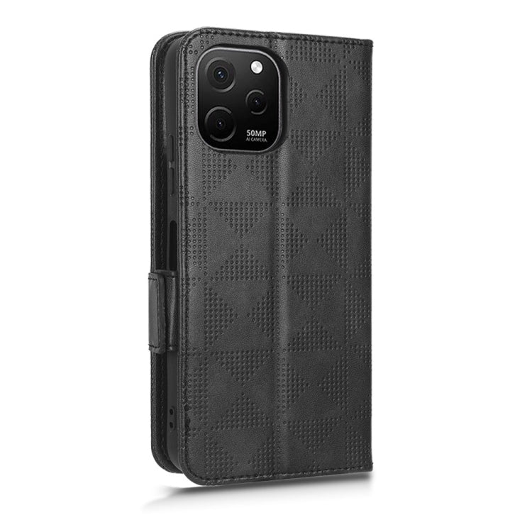 For Huawei nova Y61 Symmetrical Triangle Leather Phone Case