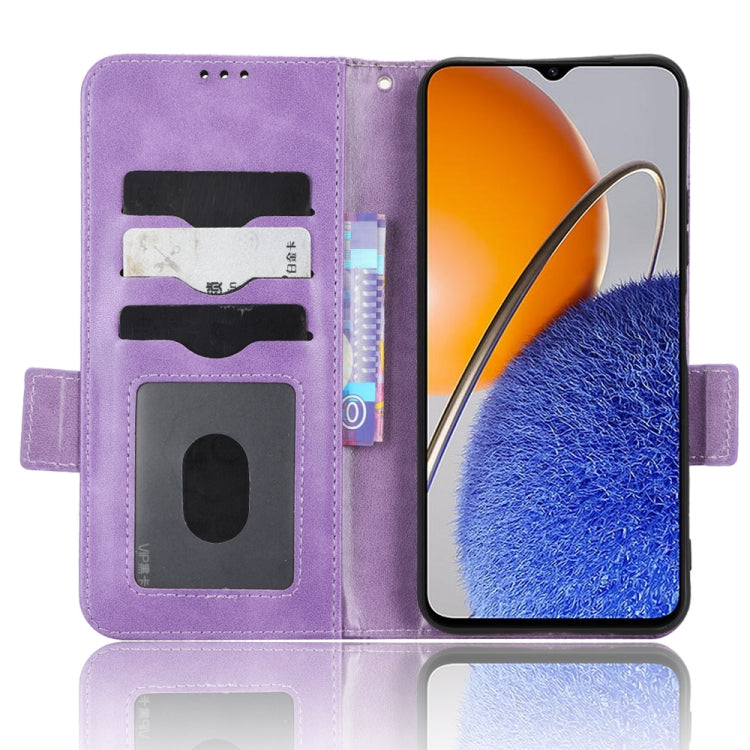 For Huawei nova Y61 Symmetrical Triangle Leather Phone Case