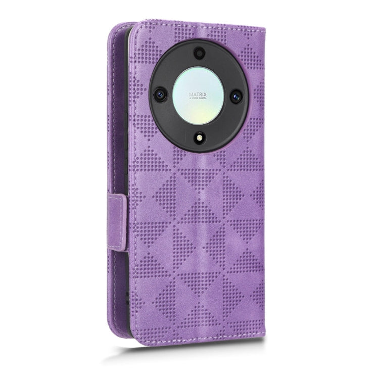 For Honor X40 5G / X9a 5G / Magic5 Lite 5G Symmetrical Triangle Leather Phone Case