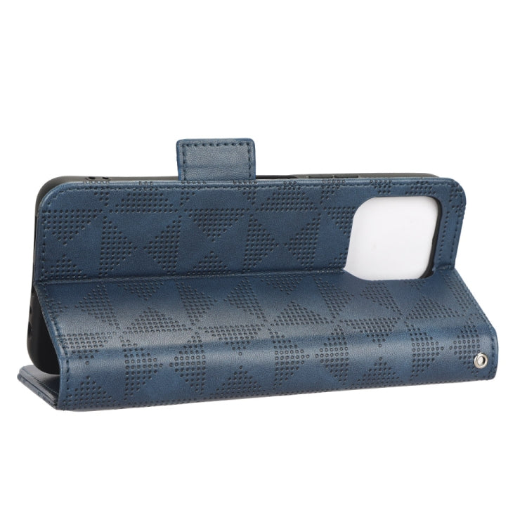 For Honor X8 5G / X6 5G / Play6C Symmetrical Triangle Leather Phone Case