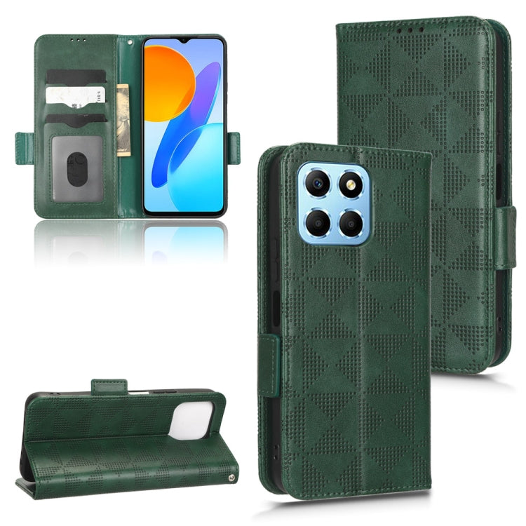 For Honor X8 5G / X6 5G / Play6C Symmetrical Triangle Leather Phone Case