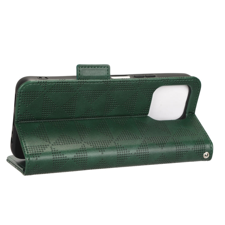 For Honor X8 5G / X6 5G / Play6C Symmetrical Triangle Leather Phone Case