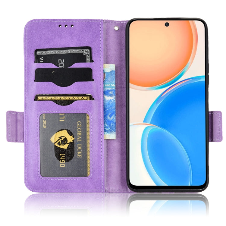 For Honor X8 Symmetrical Triangle Leather Phone Case