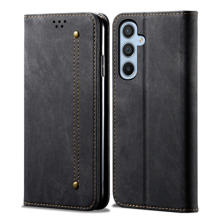 For Samsung Galaxy M14 Denim Texture Leather Phone Case