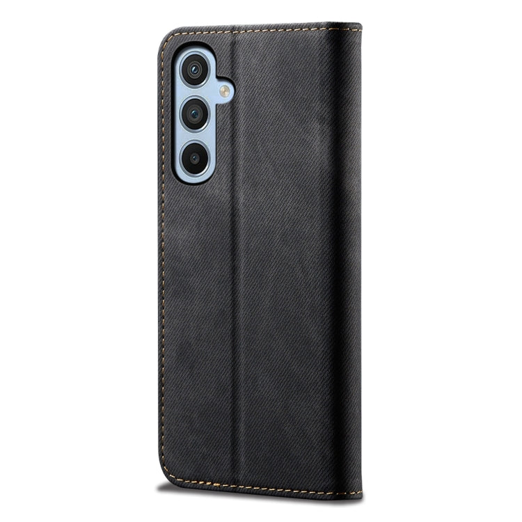 For Samsung Galaxy M14 Denim Texture Leather Phone Case