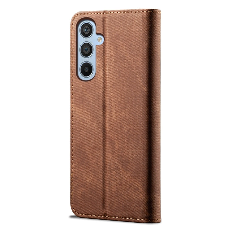 For Samsung Galaxy M14 Denim Texture Leather Phone Case