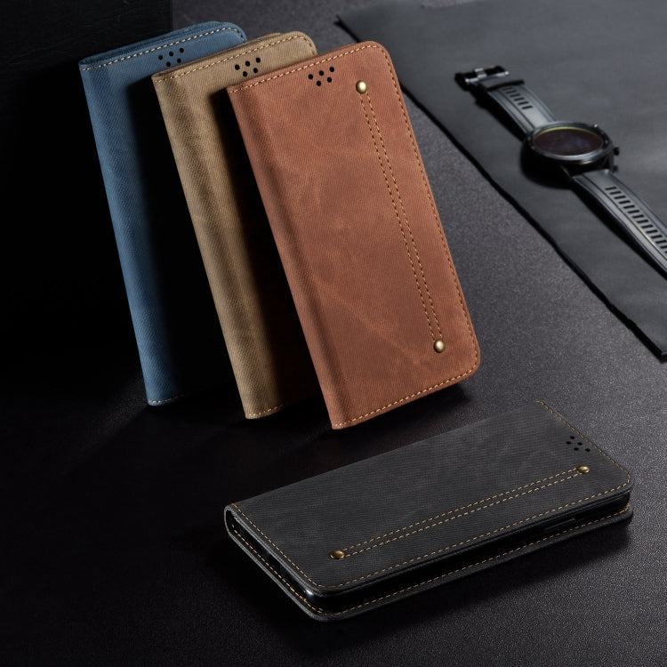 For Samsung Galaxy M14 Denim Texture Leather Phone Case