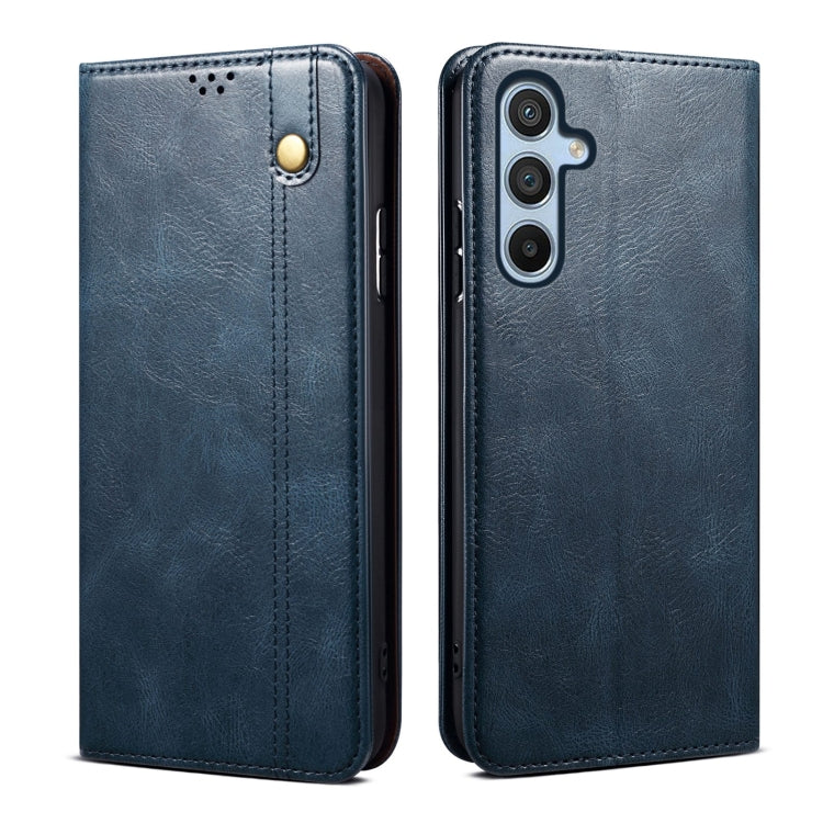 For Samsung Galaxy M14 Oil Wax Crazy Horse Texture Leather Phone Case