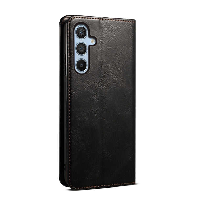 For Samsung Galaxy M14 Oil Wax Crazy Horse Texture Leather Phone Case