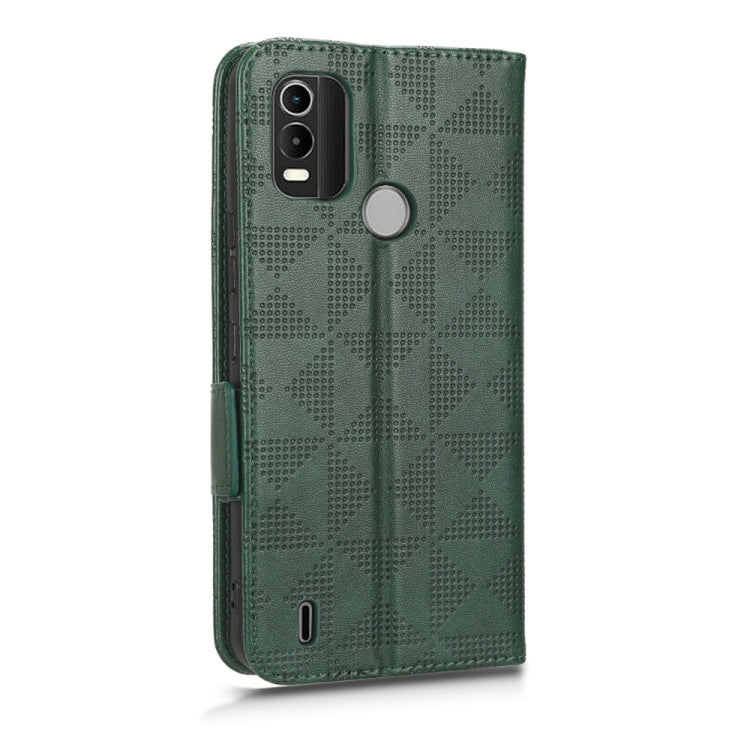 For Nokia C21 Plus Symmetrical Triangle Leather Phone Case