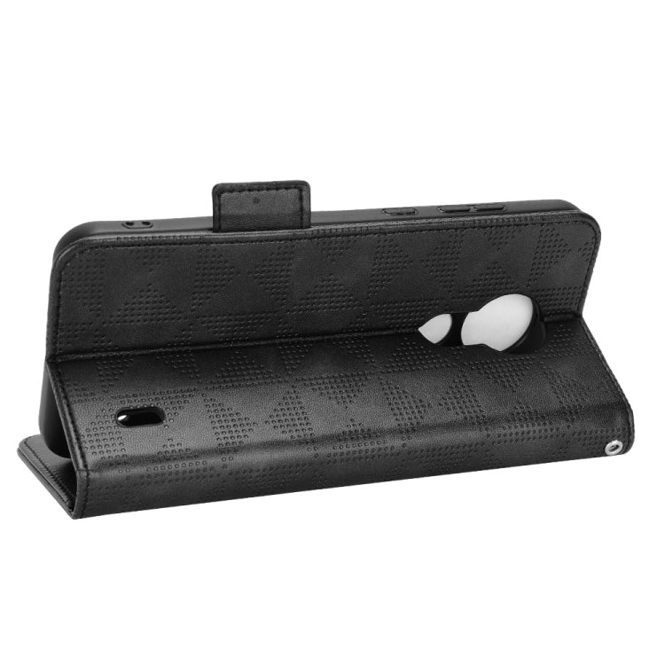 For Nokia C21 Symmetrical Triangle Leather Phone Case