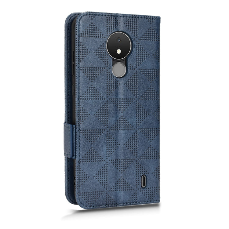 For Nokia C21 Symmetrical Triangle Leather Phone Case