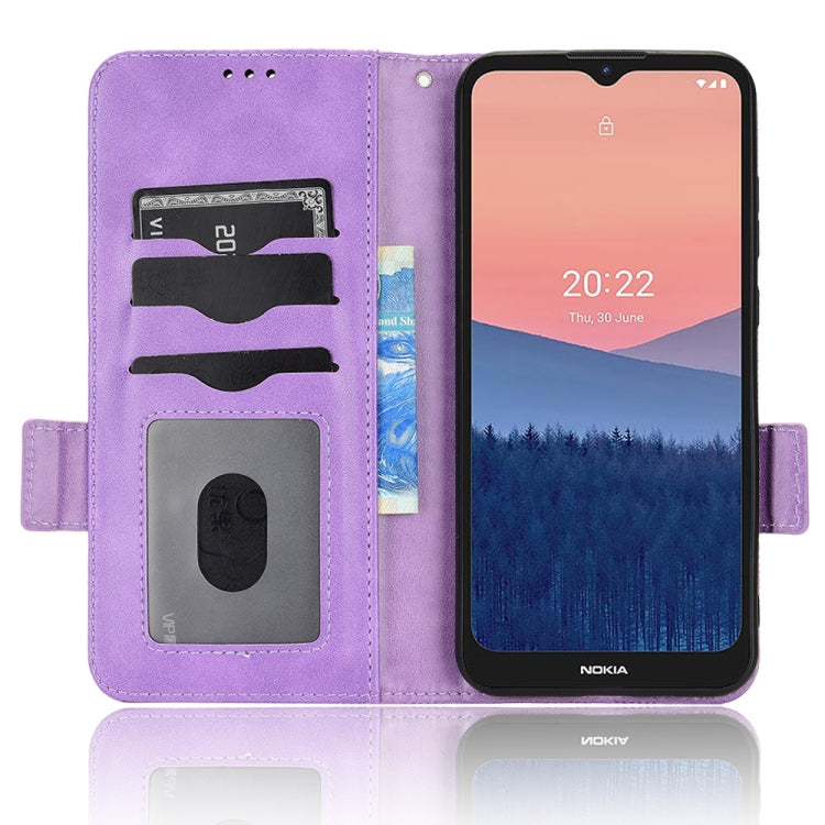 For Nokia C21 Symmetrical Triangle Leather Phone Case