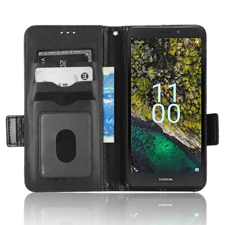 For Nokia C100 Symmetrical Triangle Leather Phone Case