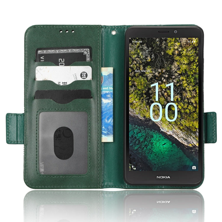 For Nokia C100 Symmetrical Triangle Leather Phone Case
