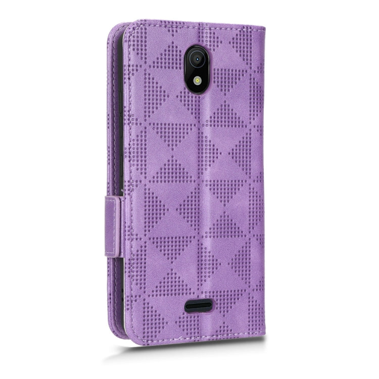 For Nokia C100 Symmetrical Triangle Leather Phone Case