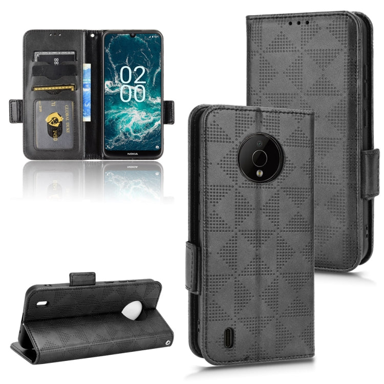 For Nokia C200 Symmetrical Triangle Leather Phone Case