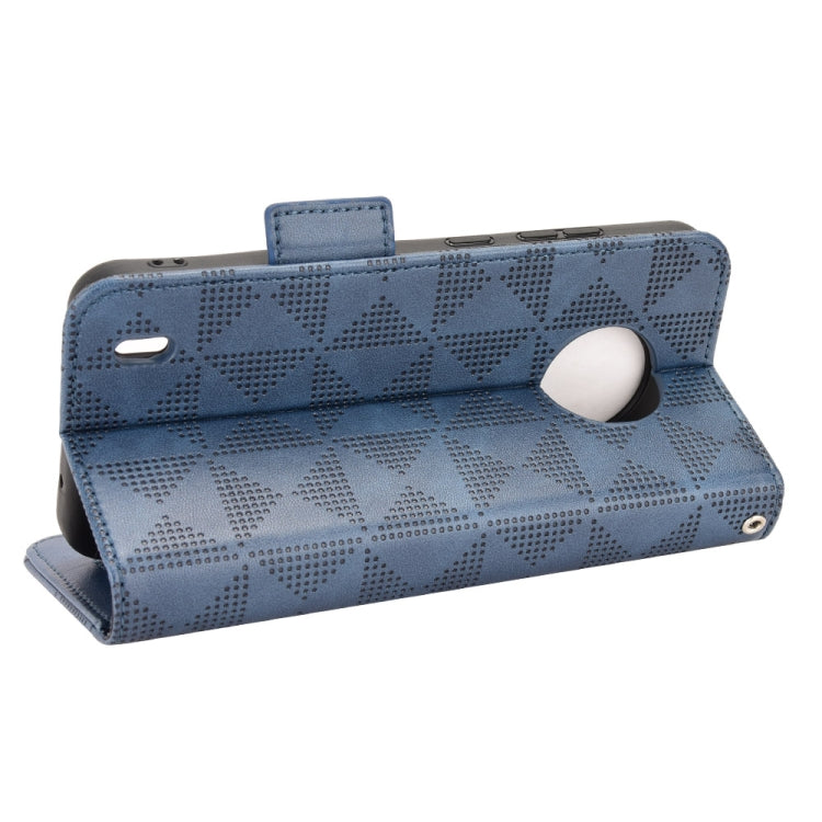 For Nokia C200 Symmetrical Triangle Leather Phone Case