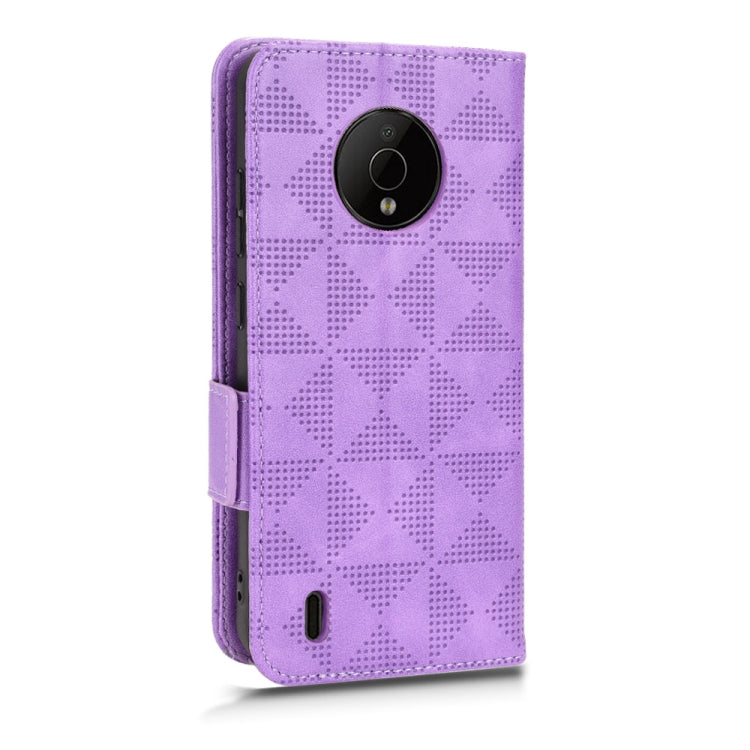 For Nokia C200 Symmetrical Triangle Leather Phone Case